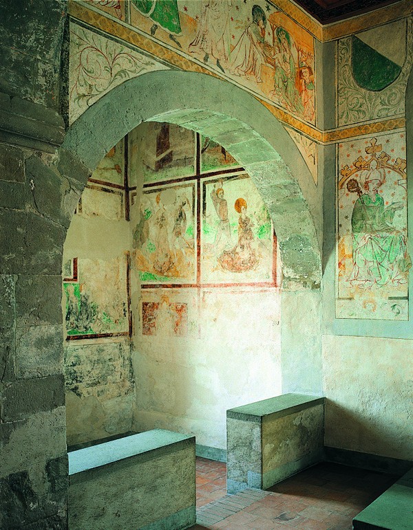 Malereien aus dem 15. Jahrhundert in der Schlosskapelle