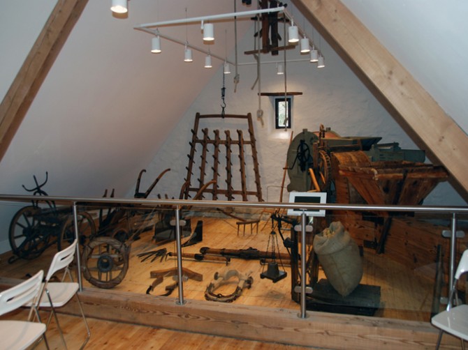 3. Etage: Ausstellung landwirtschaftlicher Geräte