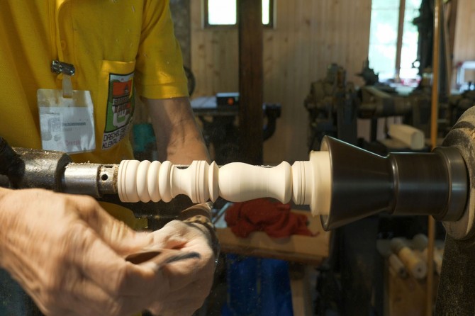 Die Drechselvorführung.