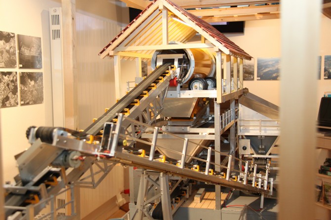 Modell Kiesaufbereitung