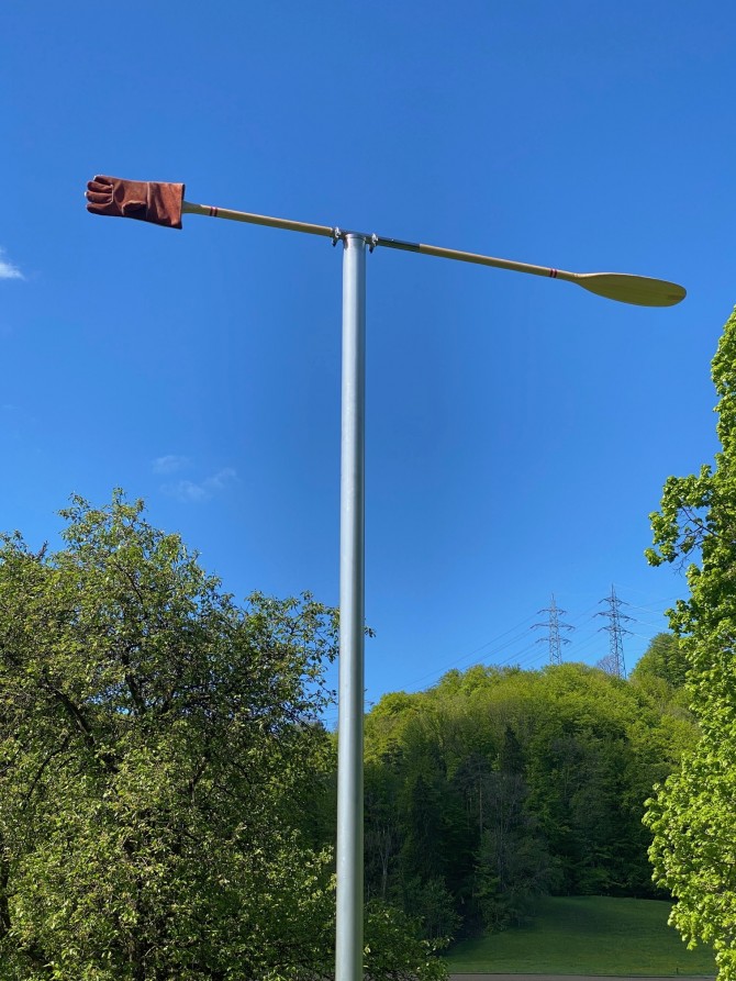 Roman Signer Windfahne Biennale 2021